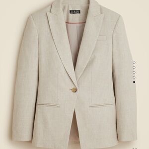 NWT!! Alexandra Beige Blazer in Stretch Linen Blend in size 6